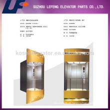 Elevadores comerciais do vidro Elevador do passageiro / vista cheia e elevador panorâmico do vidro ao ar livre